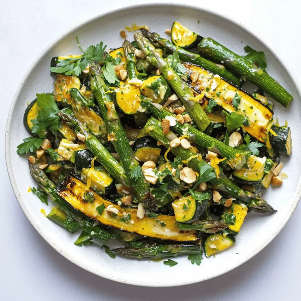 Grilled Zucchini & Asparagus Salad