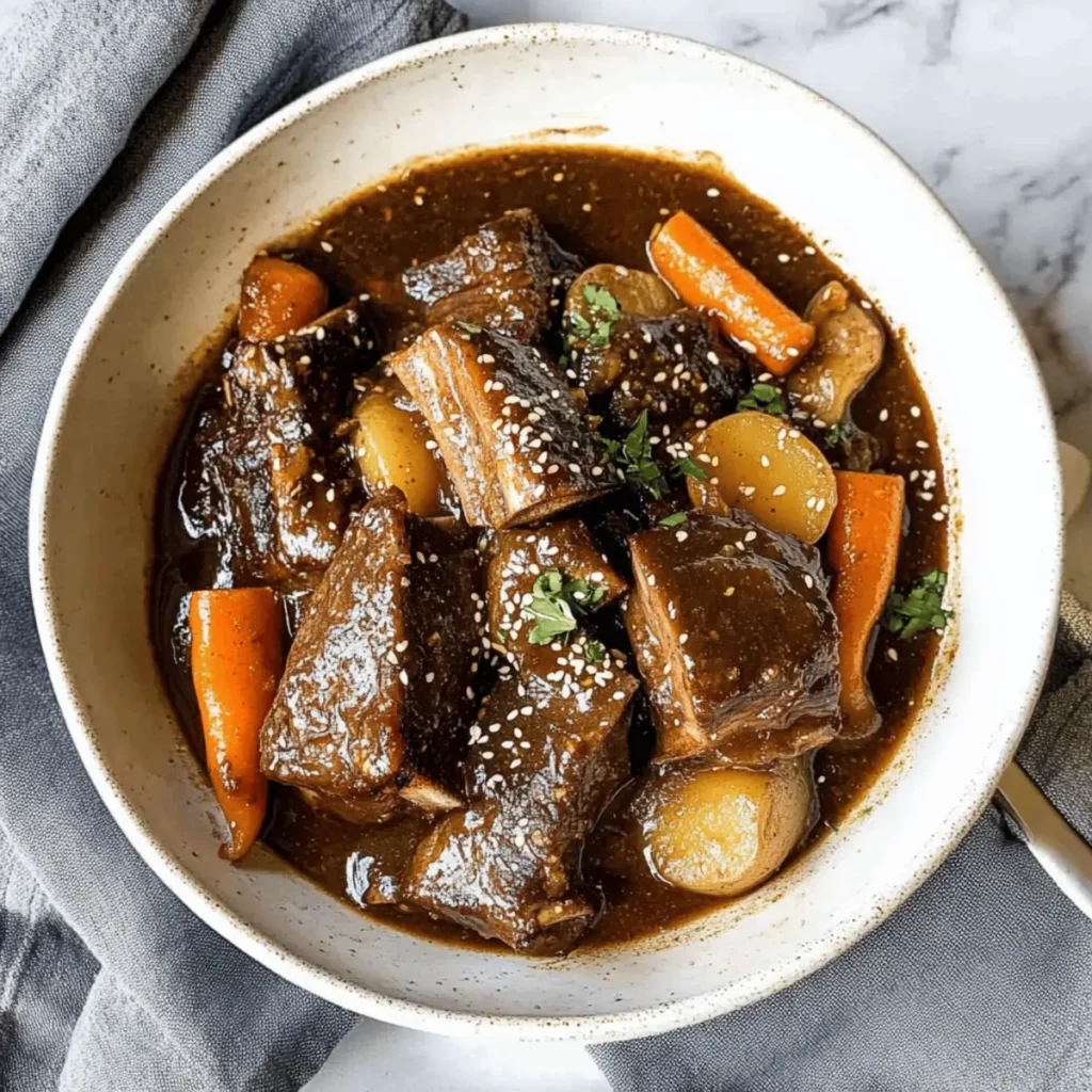 Savory Slow Cooker Korean Short Ribs Your Family Will Love