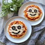 Halloween Mini Pizzas