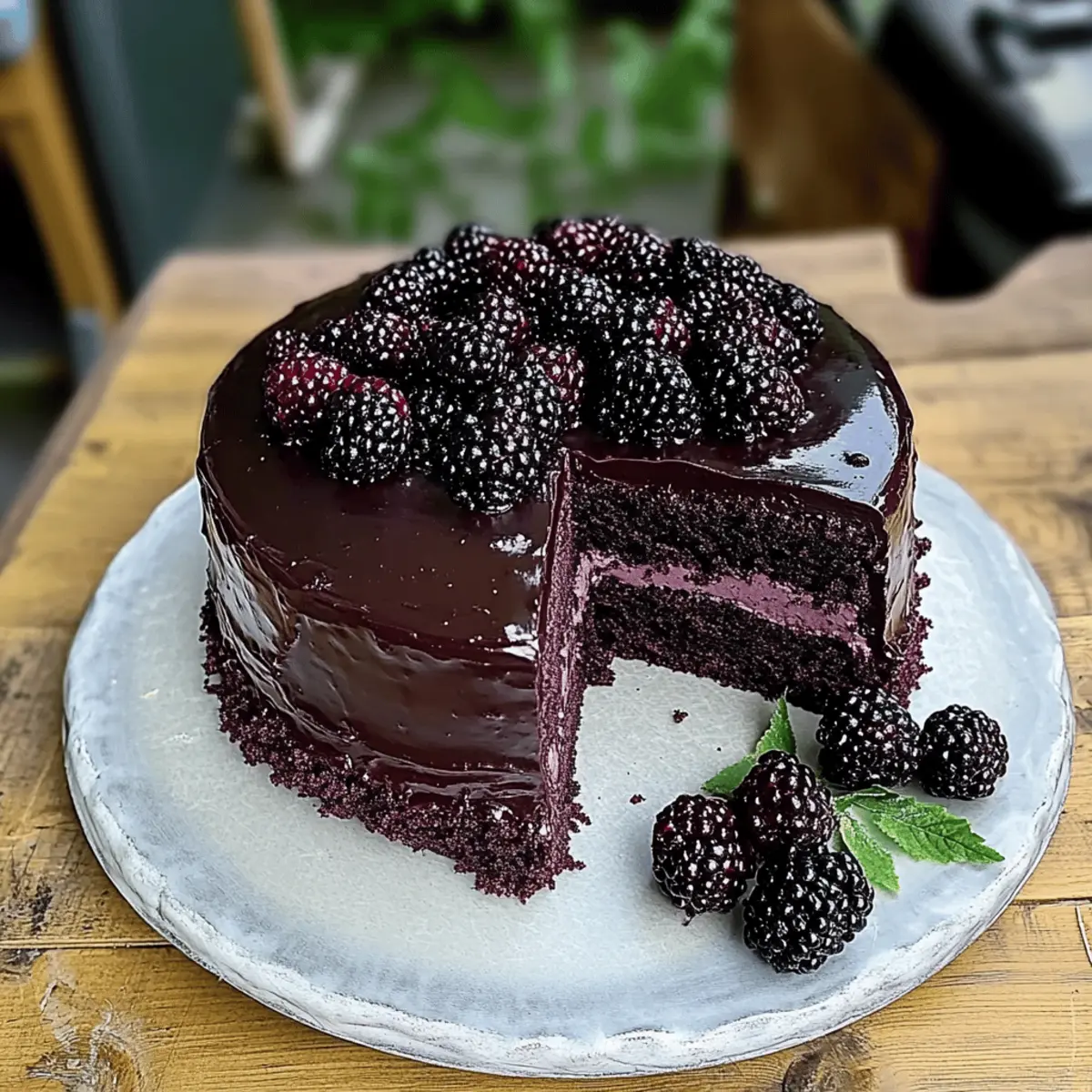 Blackberry Velvet Gothic Cake