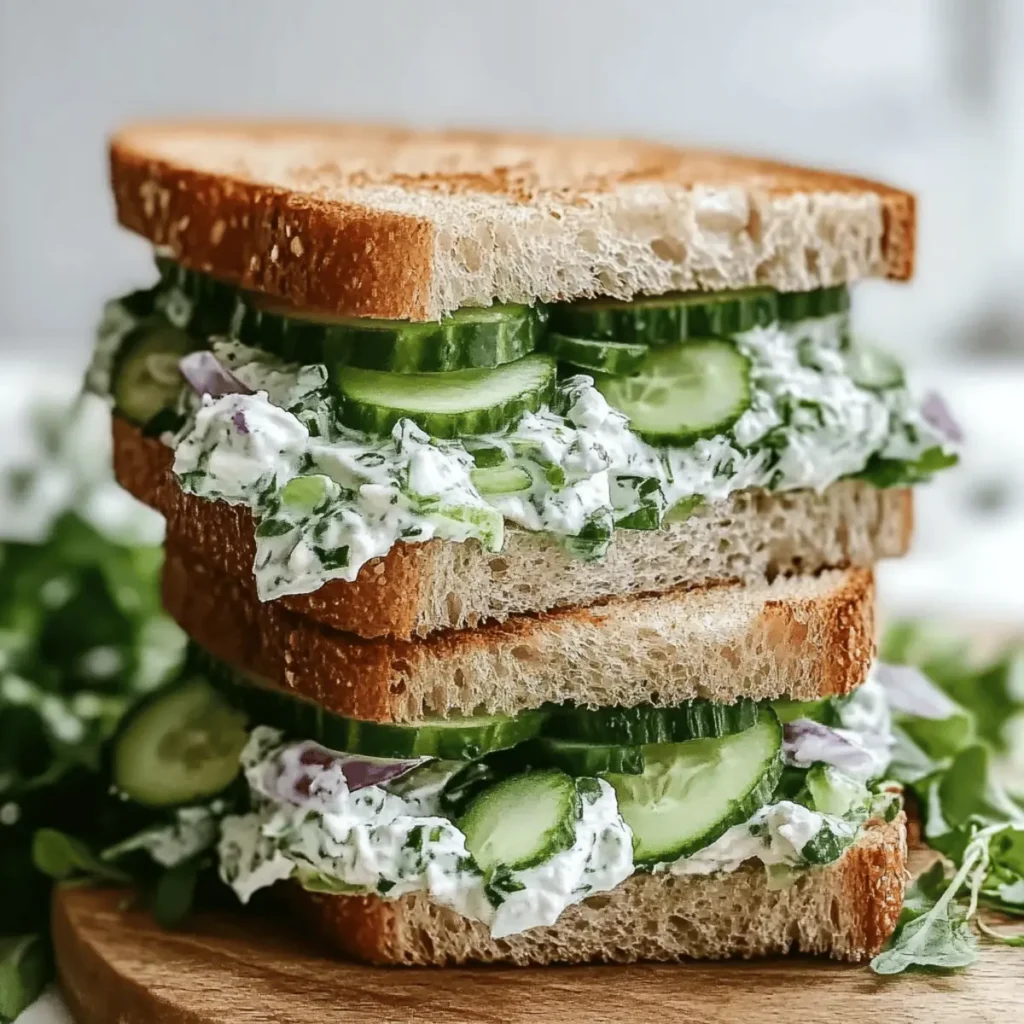 Easy Cucumber Salad Sandwiches