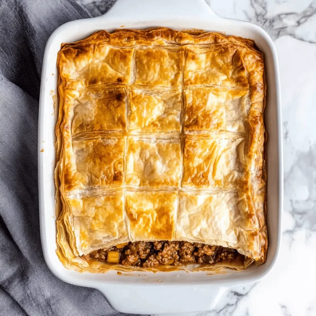 Phyllo Meat Pie (Egyptian Goulash)