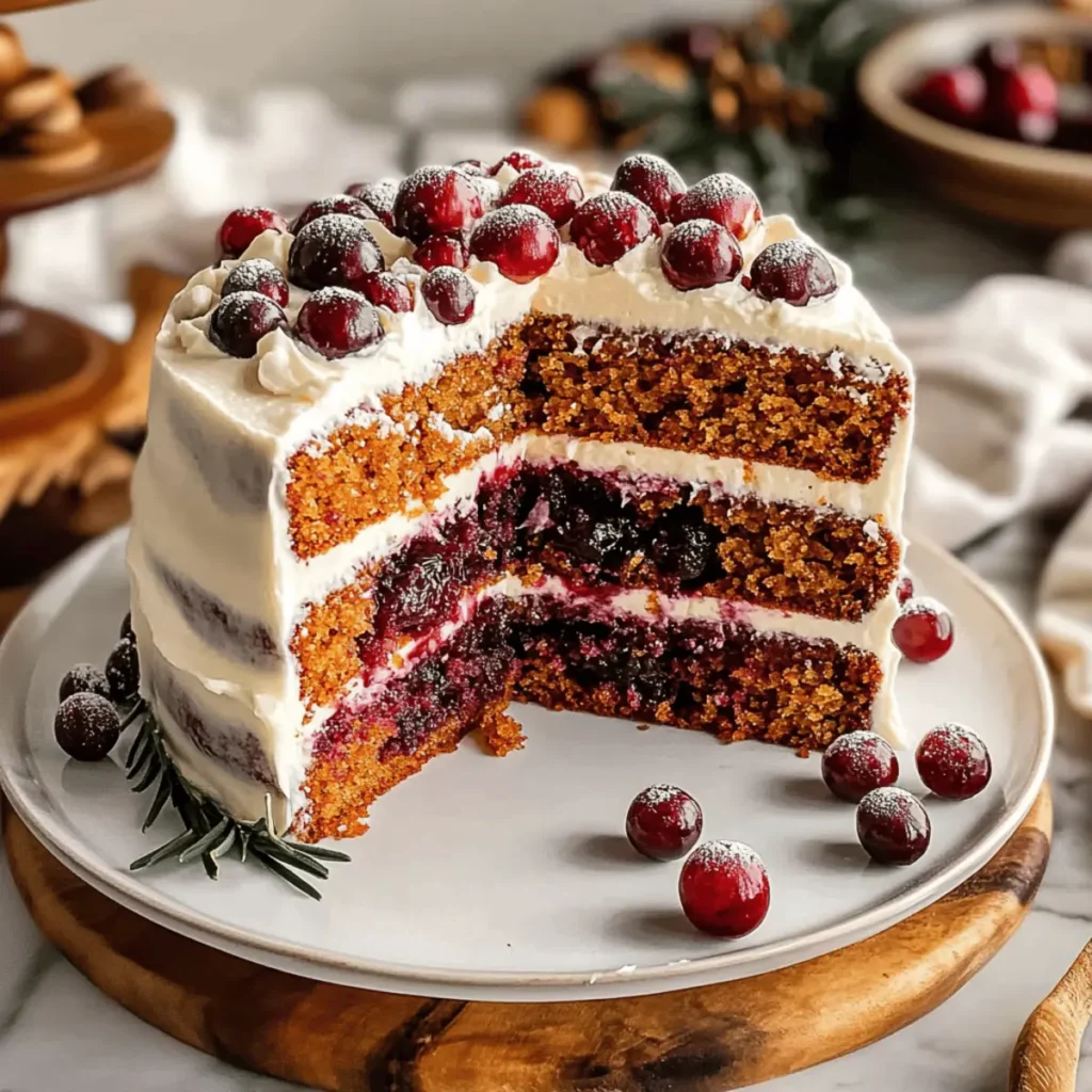 Cranberry Carrot Layer Cake
