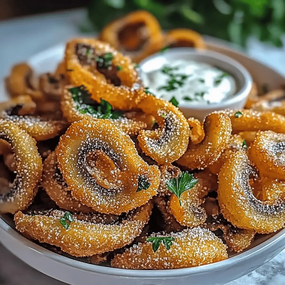 Fried Sliced Mushrooms