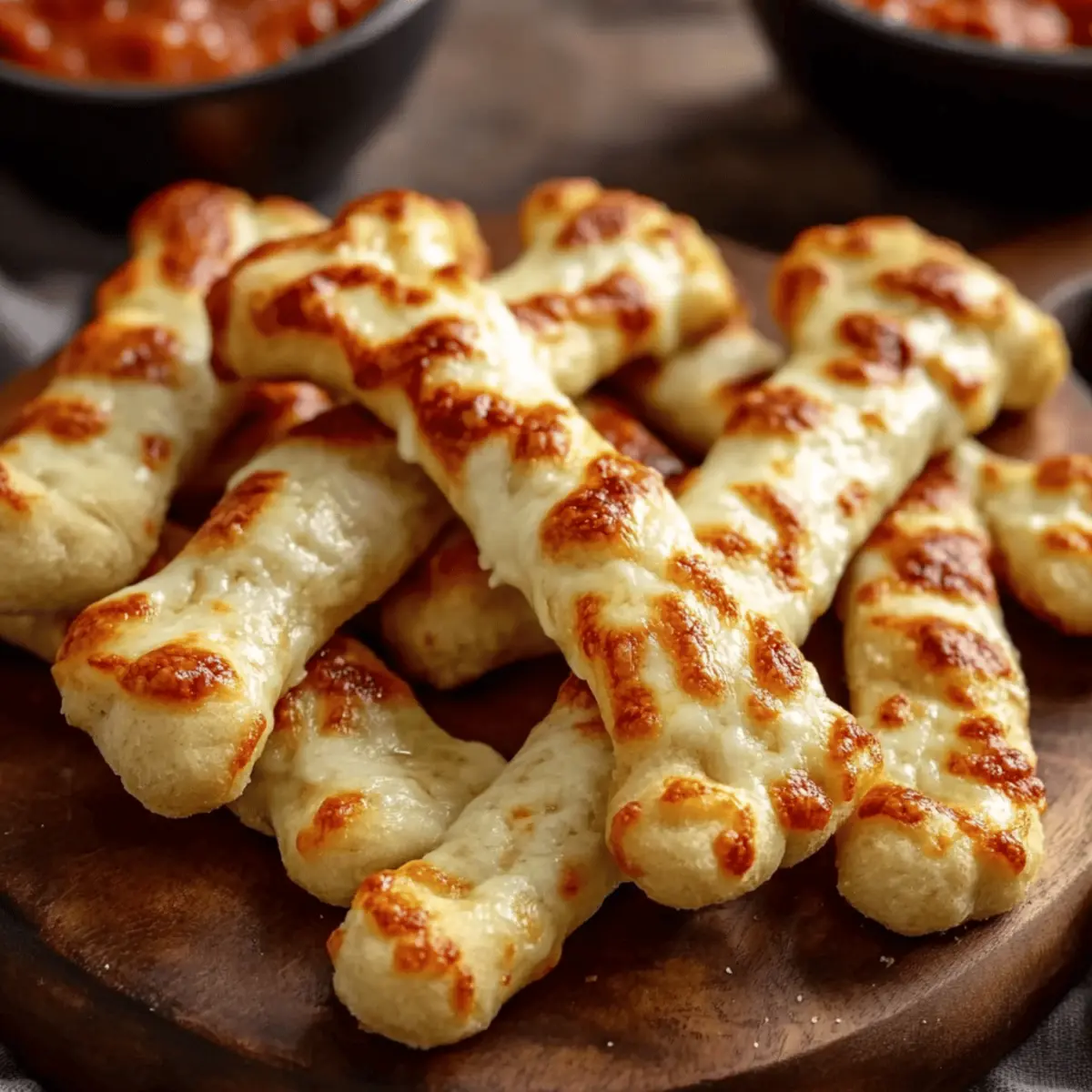 Cheesy Halloween Breadstick Bones