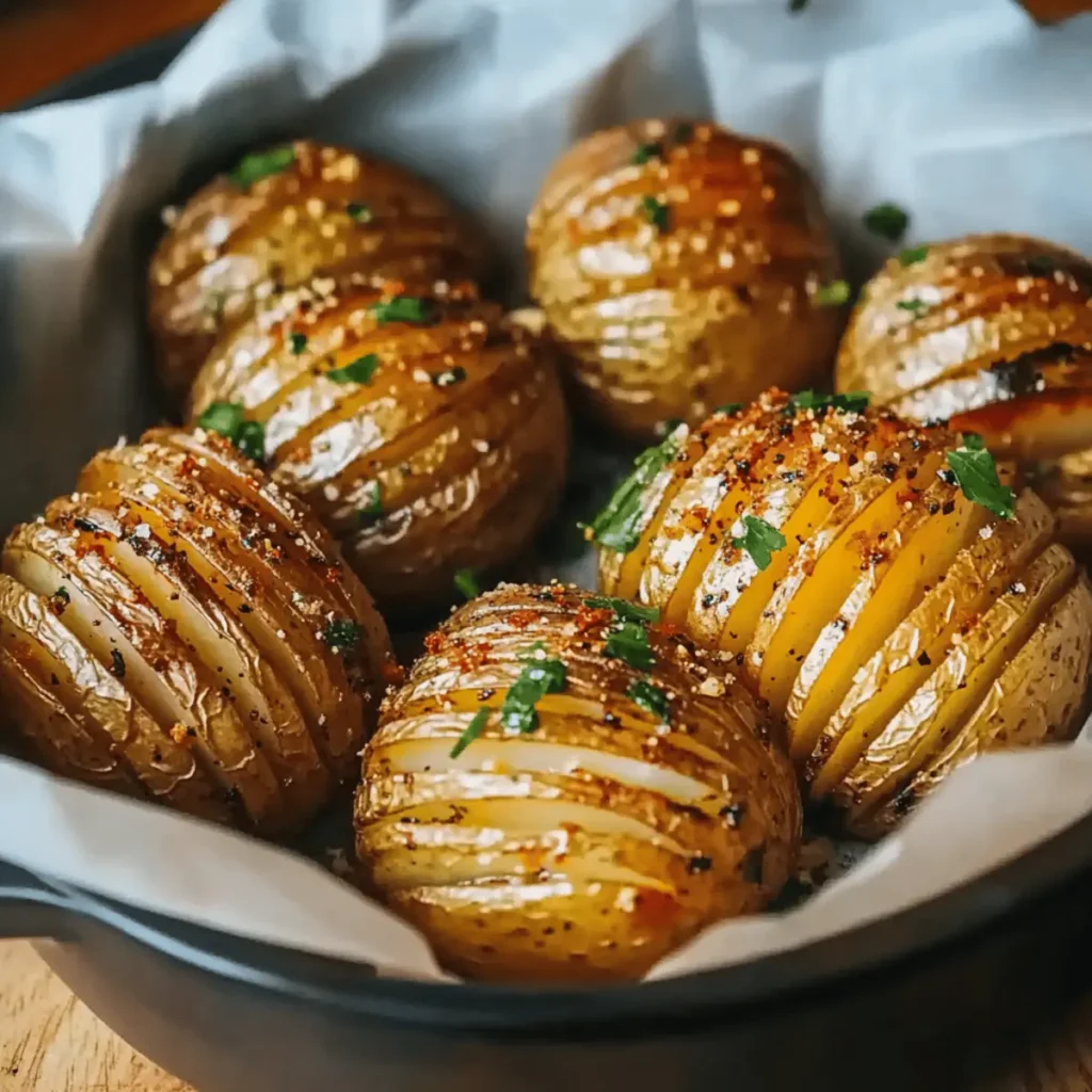 Savor Crunchy Salt & Pepper Mini Hasselback Potatoes Today