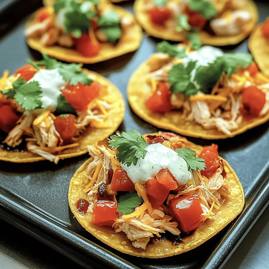 Mexican Rotisserie Chicken Tostadas