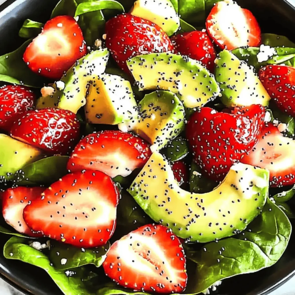 Fresh Strawberry Avocado Spinach Salad for a Vibrant Meal