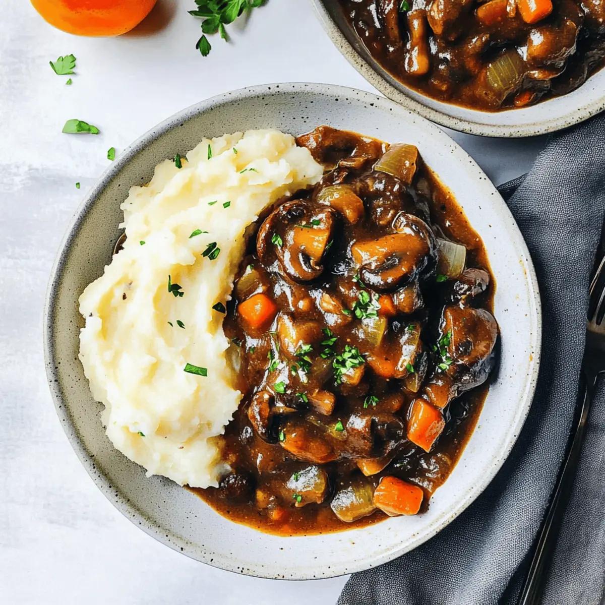 Vegan Mushroom Bourguignon