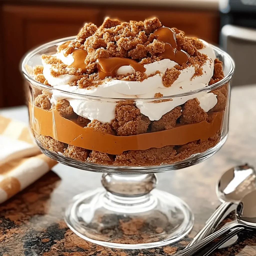 Pumpkin Butterscotch Gingerbread Trifle