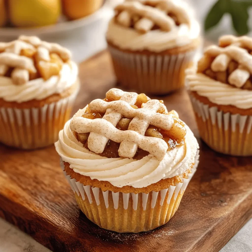 Deliciously Soft Apple Pie Cupcakes for Cozy Autumn Days