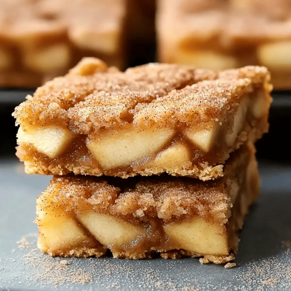 Apple Snickerdoodle Bars