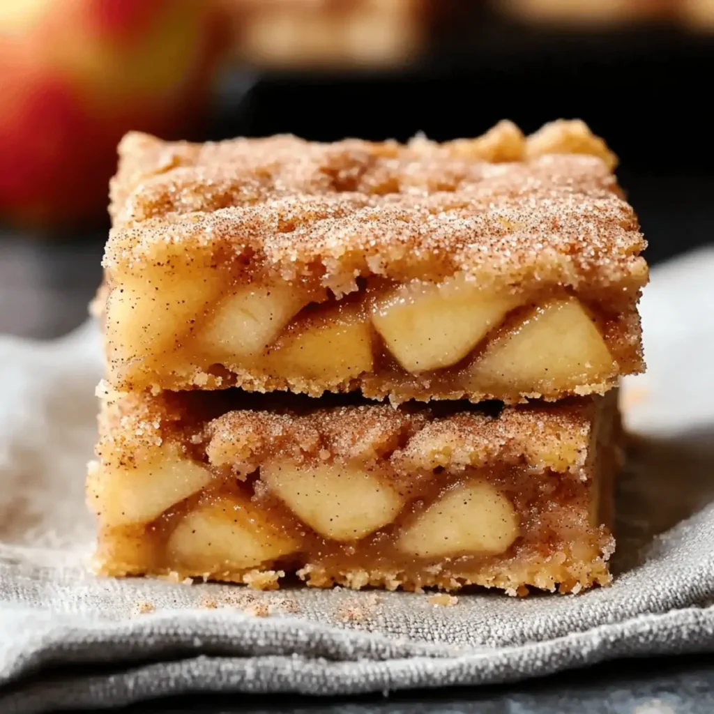 Sweet and Cozy Apple Snickerdoodle Bars for Fall Bliss