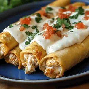 Baked Cream Cheese Chicken Taquitos