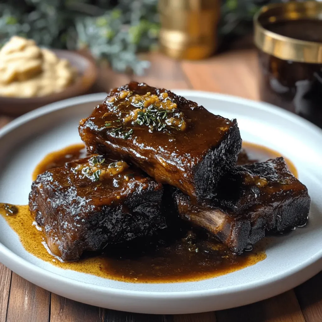 Savory Balsamic Bourbon Short Ribs for Cozy Nights