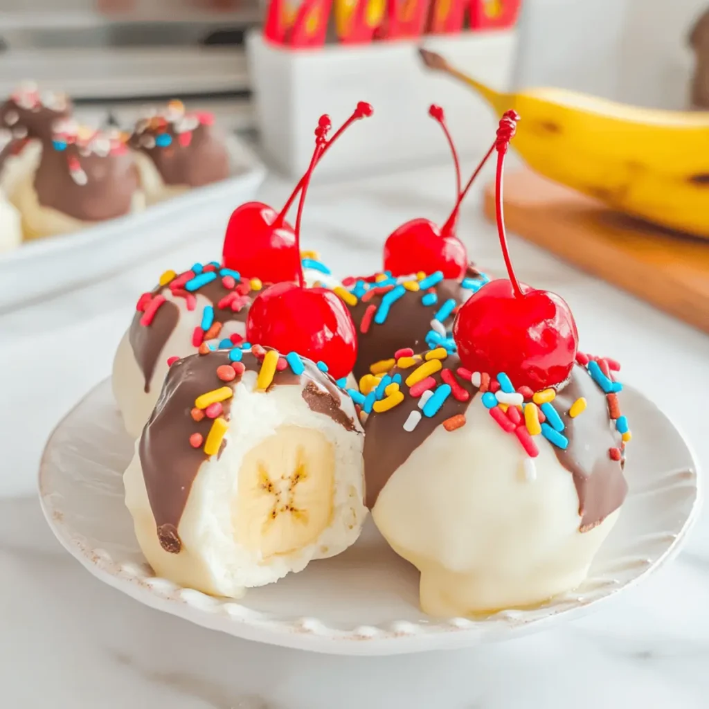 Banana Split Truffles