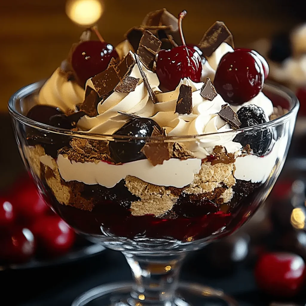 Decadent Black Forest Trifle for a Festive Holiday Treat