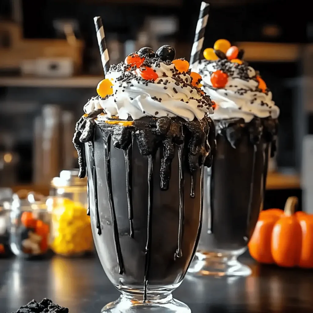 Black Halloween Milkshake