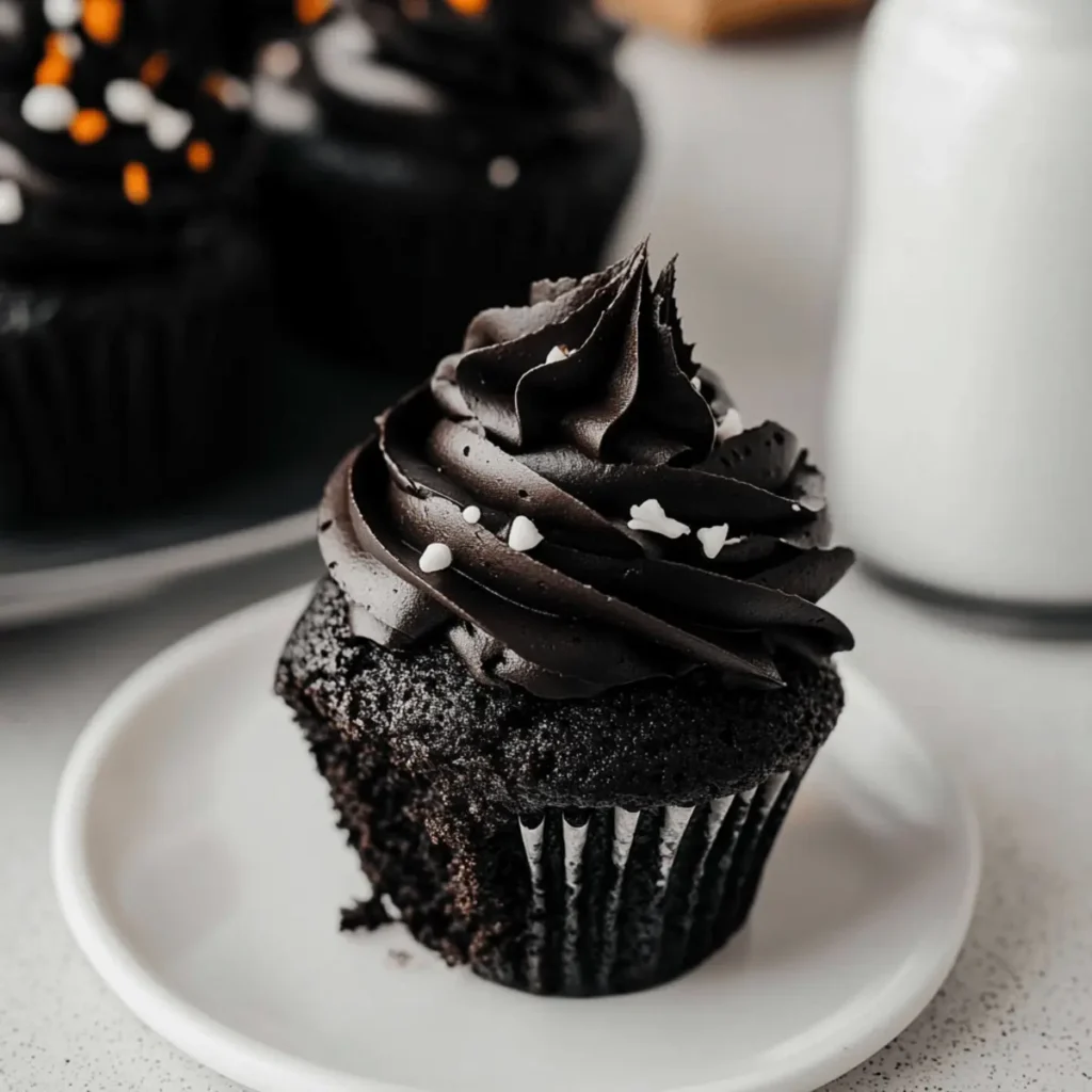 Decadent Black Velvet Cupcakes for Spooky Sweet Tooth Cravings