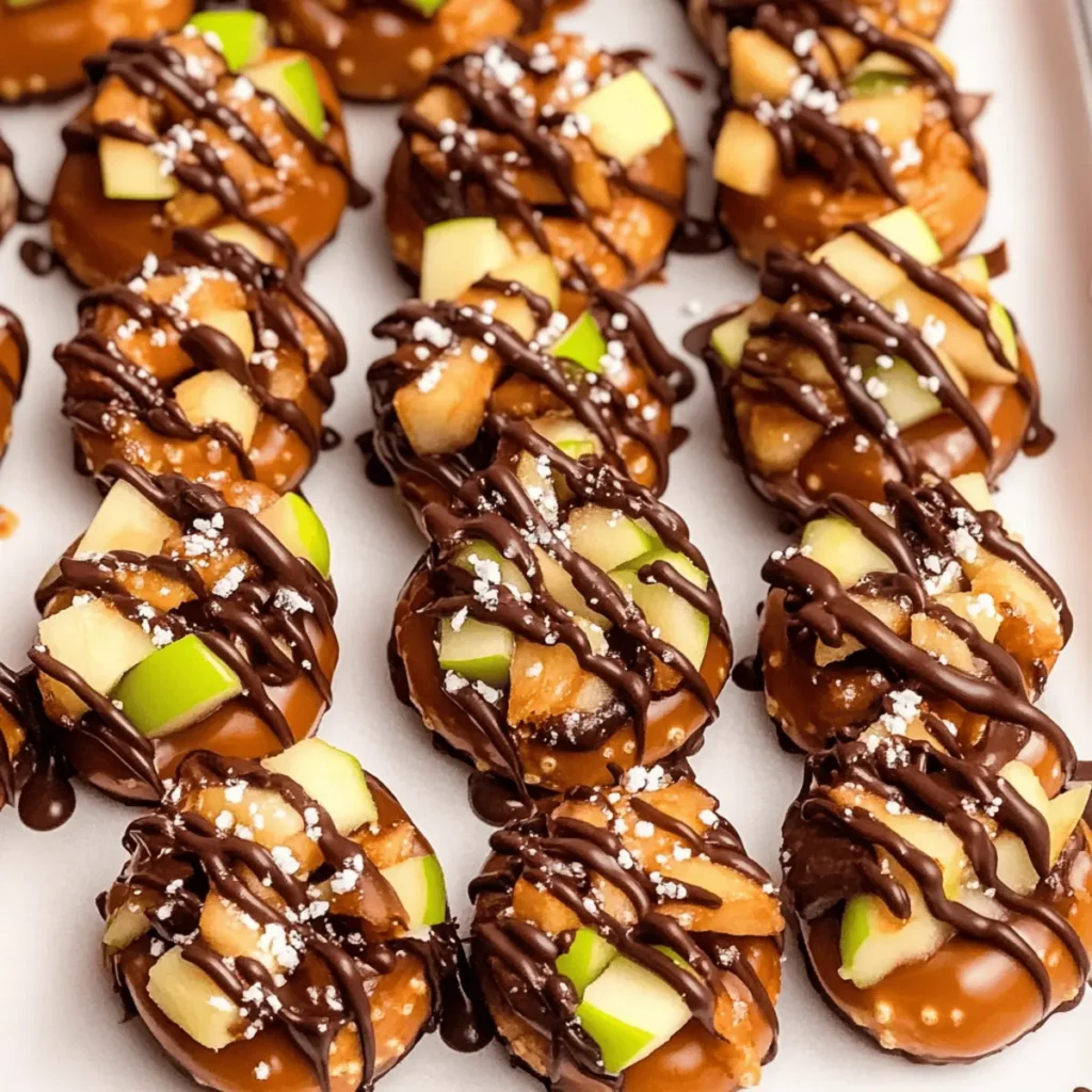 Caramel Apple Pretzel Bites