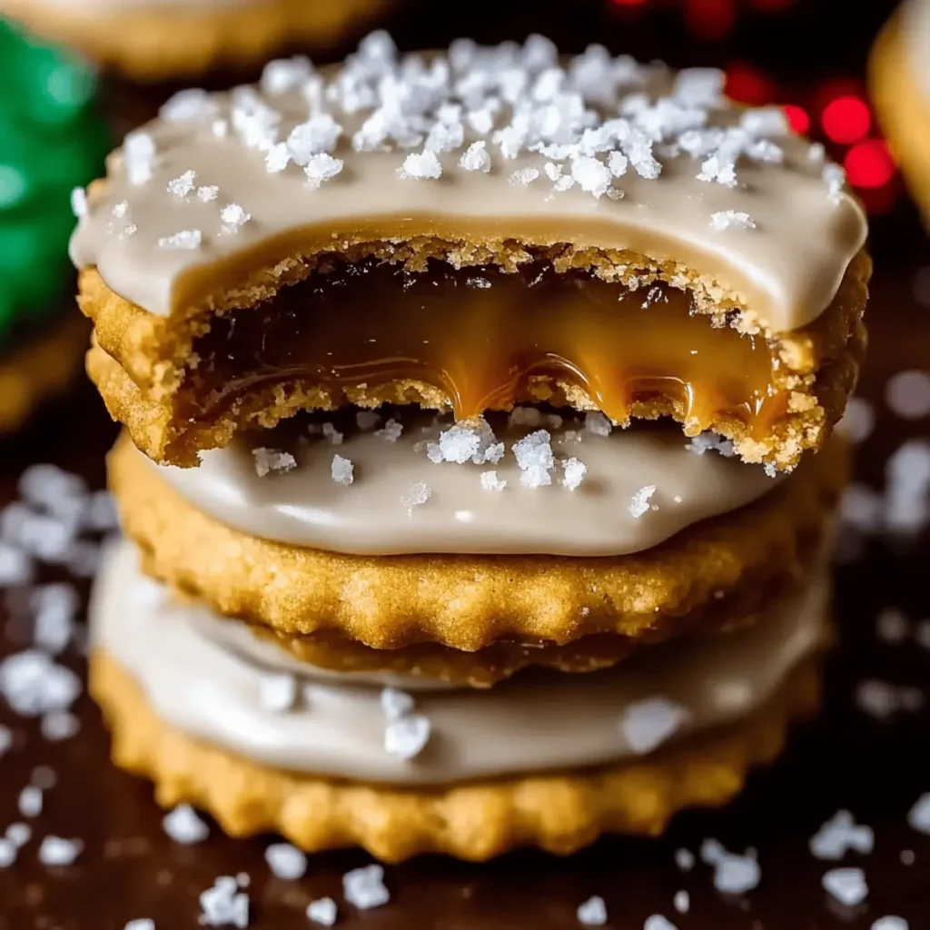 Caramel Ritz Cracker Christmas Cookies