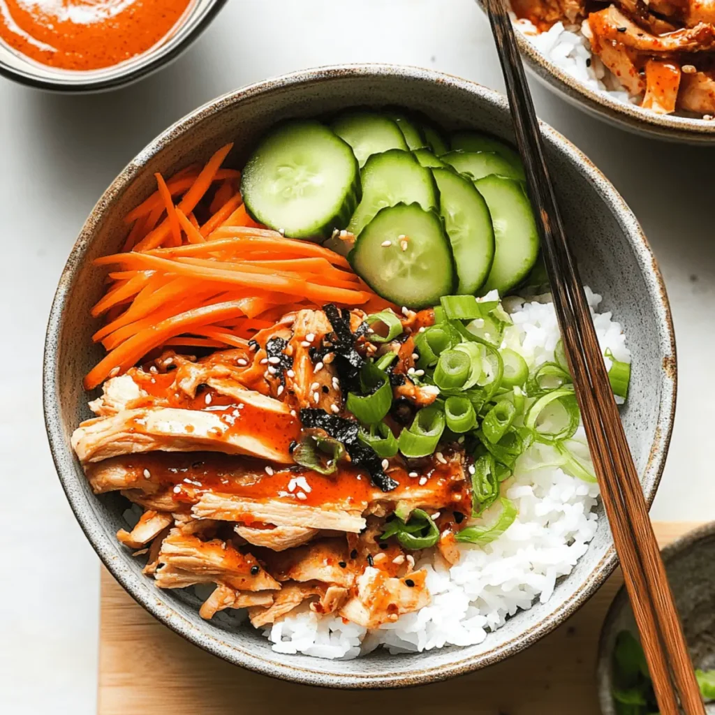 Chicken Bulgogi Bowls with Gochujang Spicy Mayo