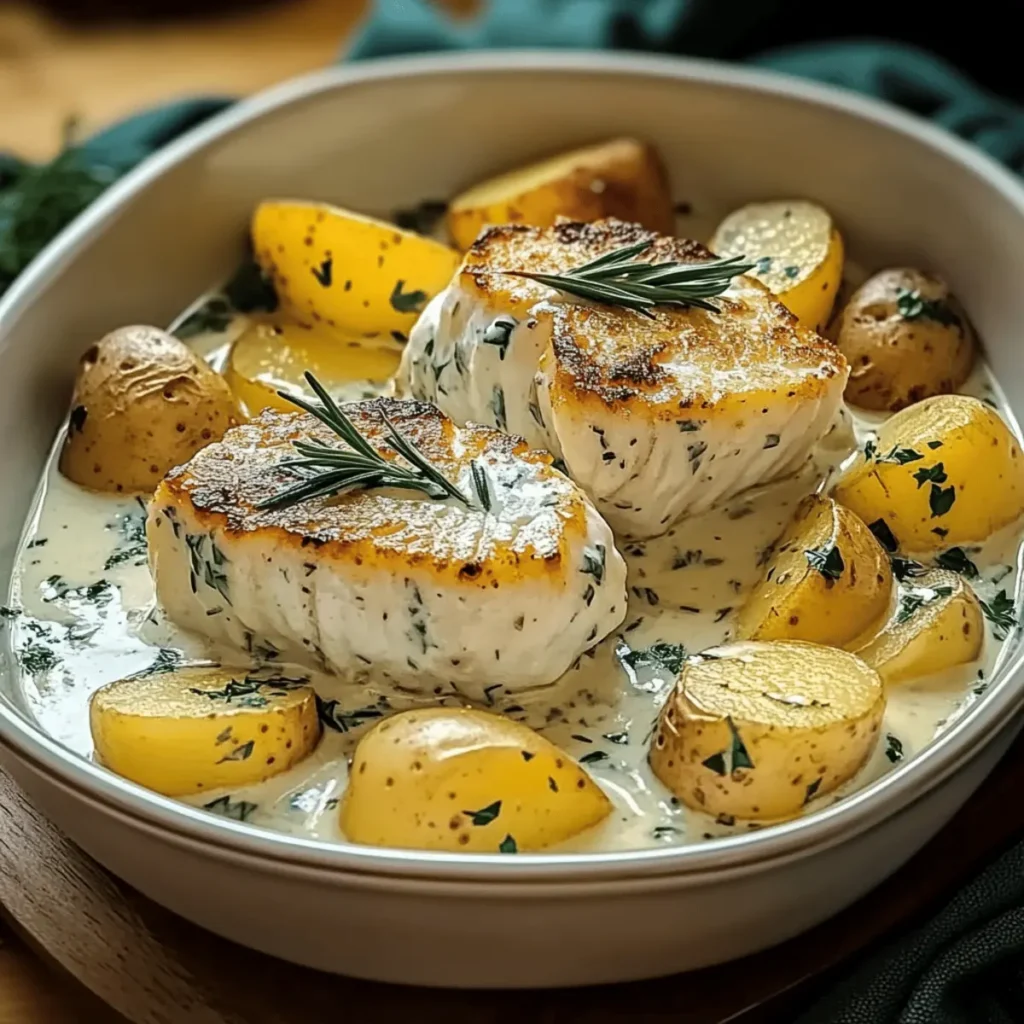 Cod and Potatoes: Creamy Rosemary Bliss for Comforting Meals
