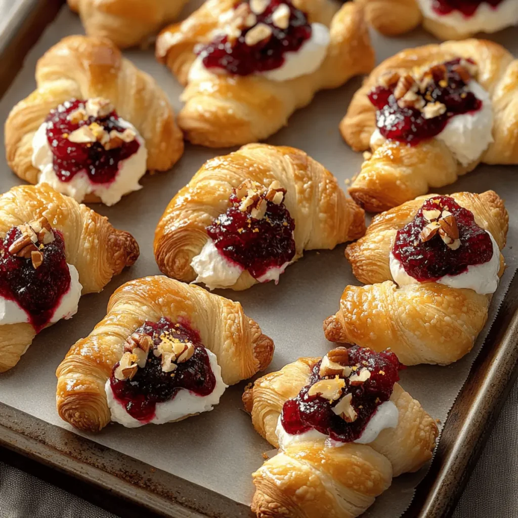 Cranberry Cream Cheese Crescent Bites for Cozy Gatherings