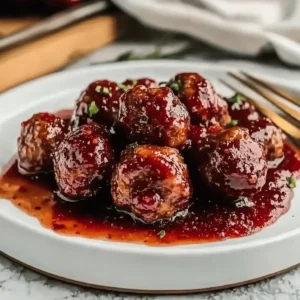 Cranberry Sauce Meatballs