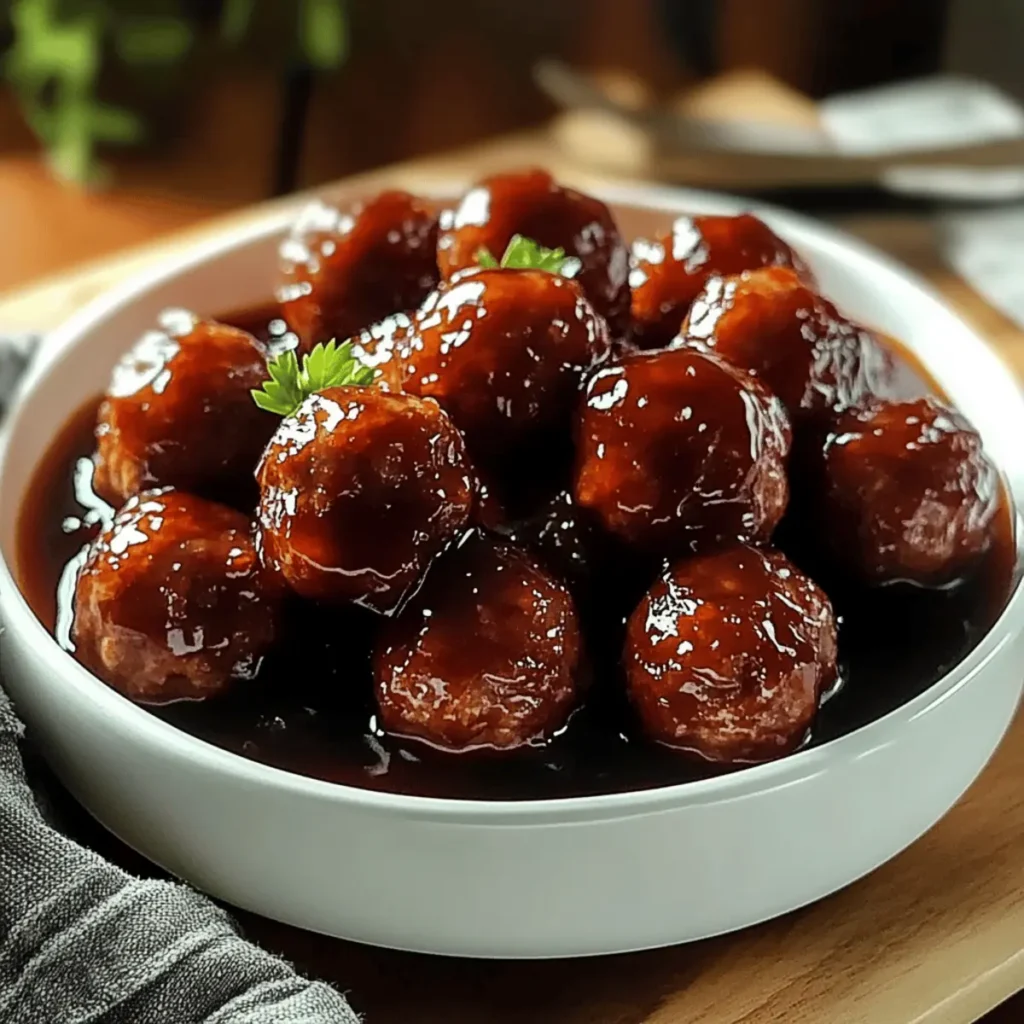 Grape Jelly Meatballs