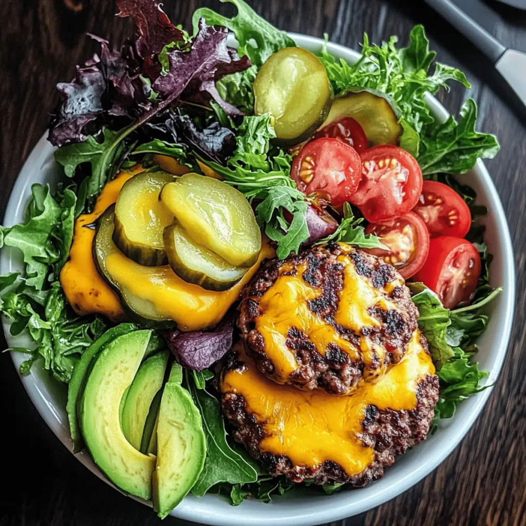Grilled Juicy Burger Bowls