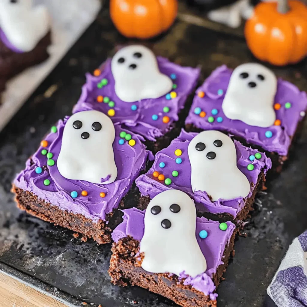 Halloween Ghost Brownies