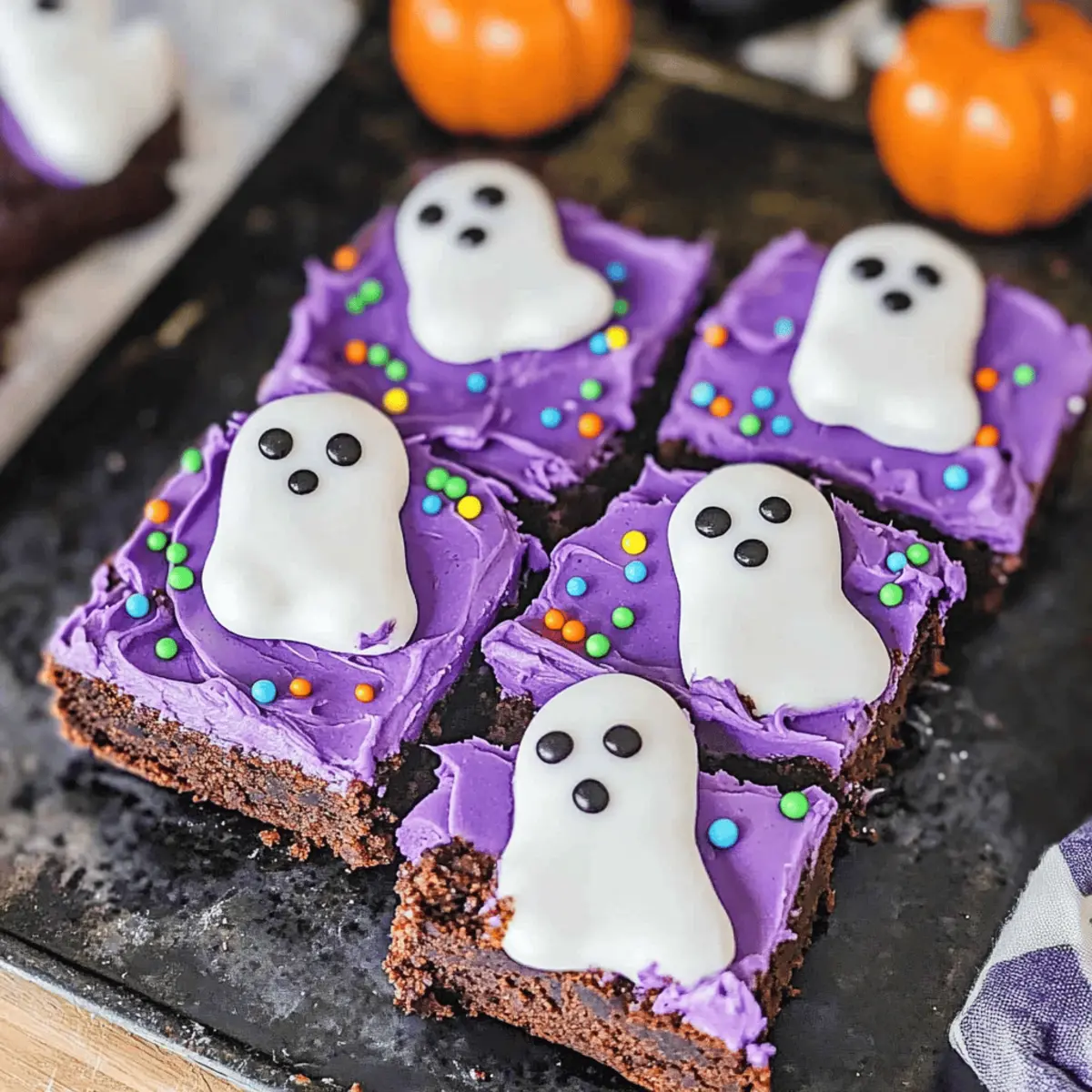 Halloween Ghost Brownies