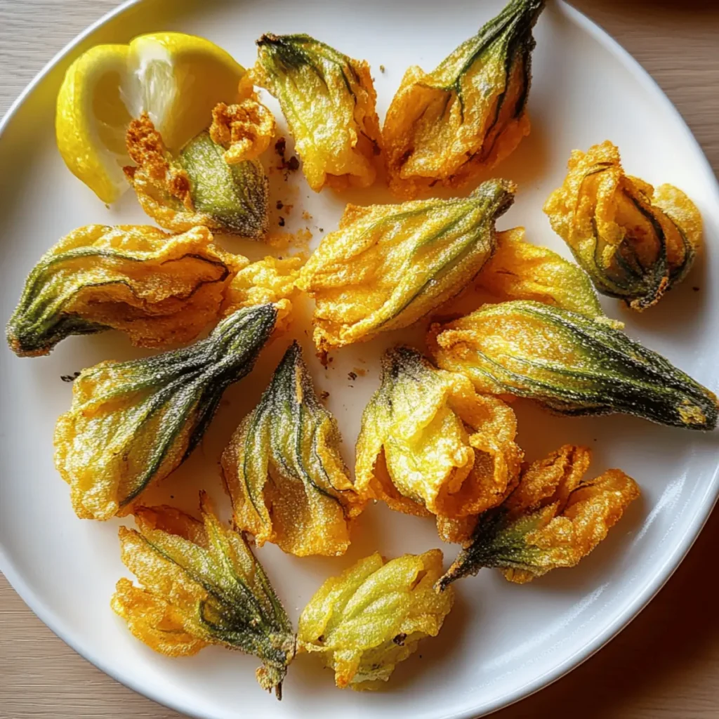 Crispy Healthy Pumpkin Blossoms Perfect for Any Gatherings