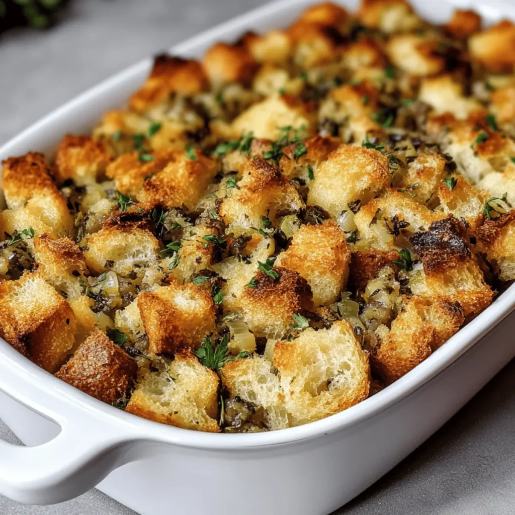 Irresistible Homemade Stuffing Recipe with Savory Herbs