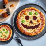 Jack-O-Lantern Halloween Pizza