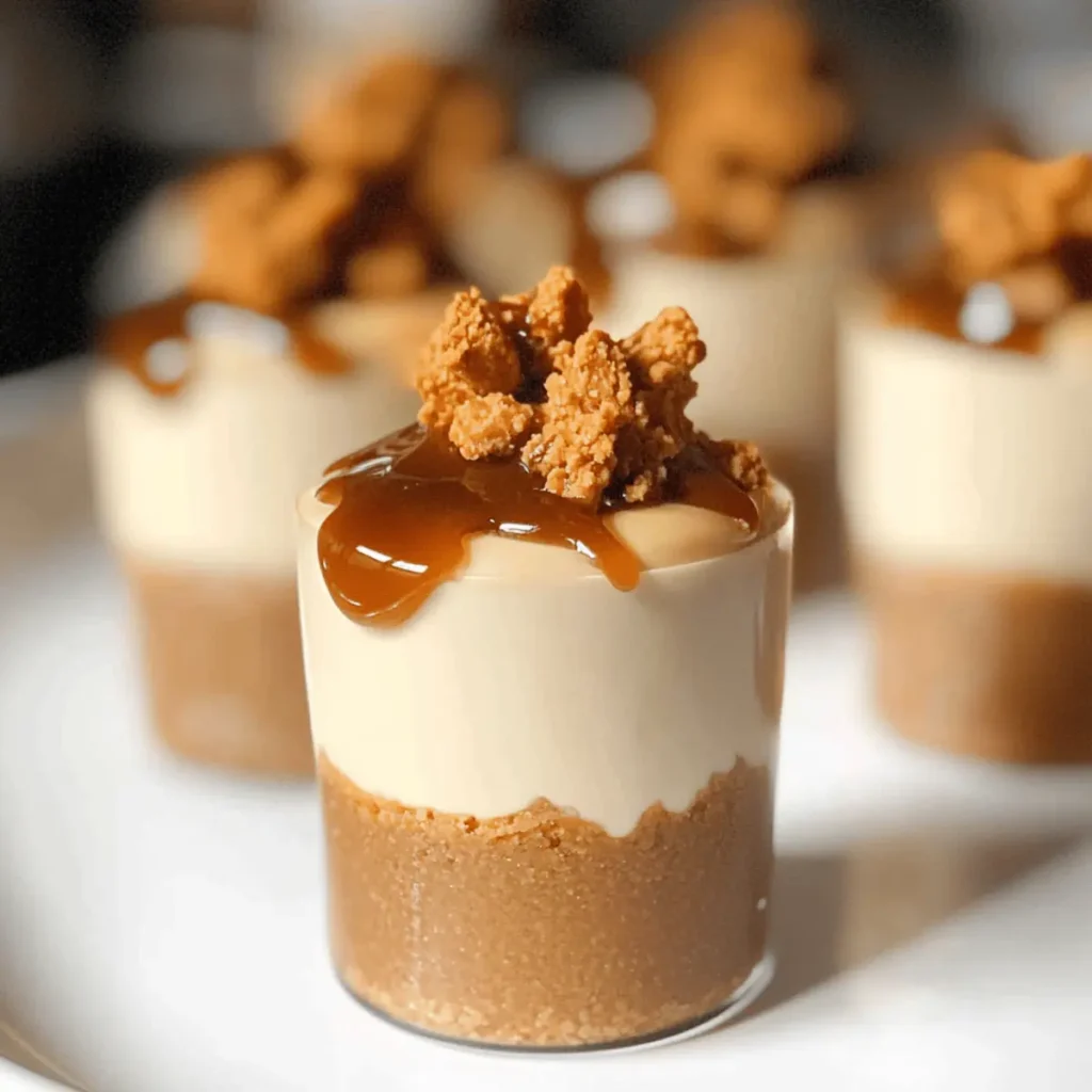 Lotus Biscoff Cheesecake Shots