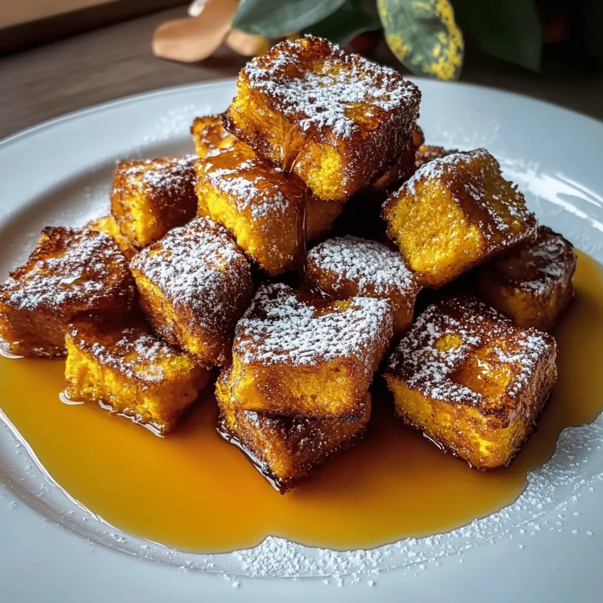 Pumpkin French Toast Bites