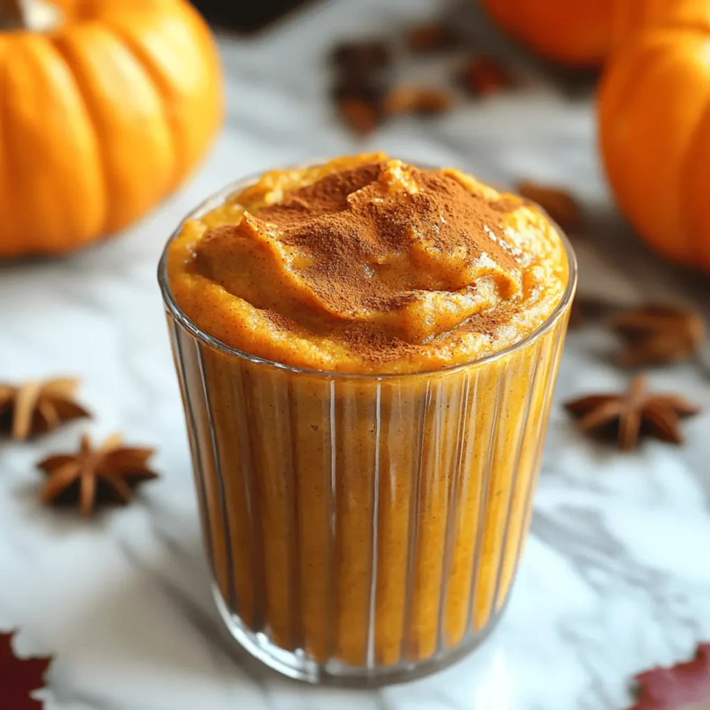Pumpkin Pie Smoothie That Tastes Like Fall in a Glass