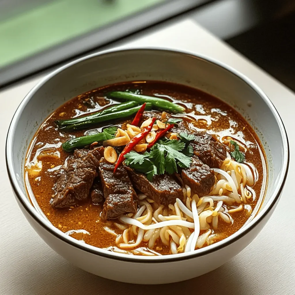 Savor the Comfort of Satay Beef Noodle Soup at Home