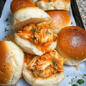Spicy Buffalo Chicken Sliders