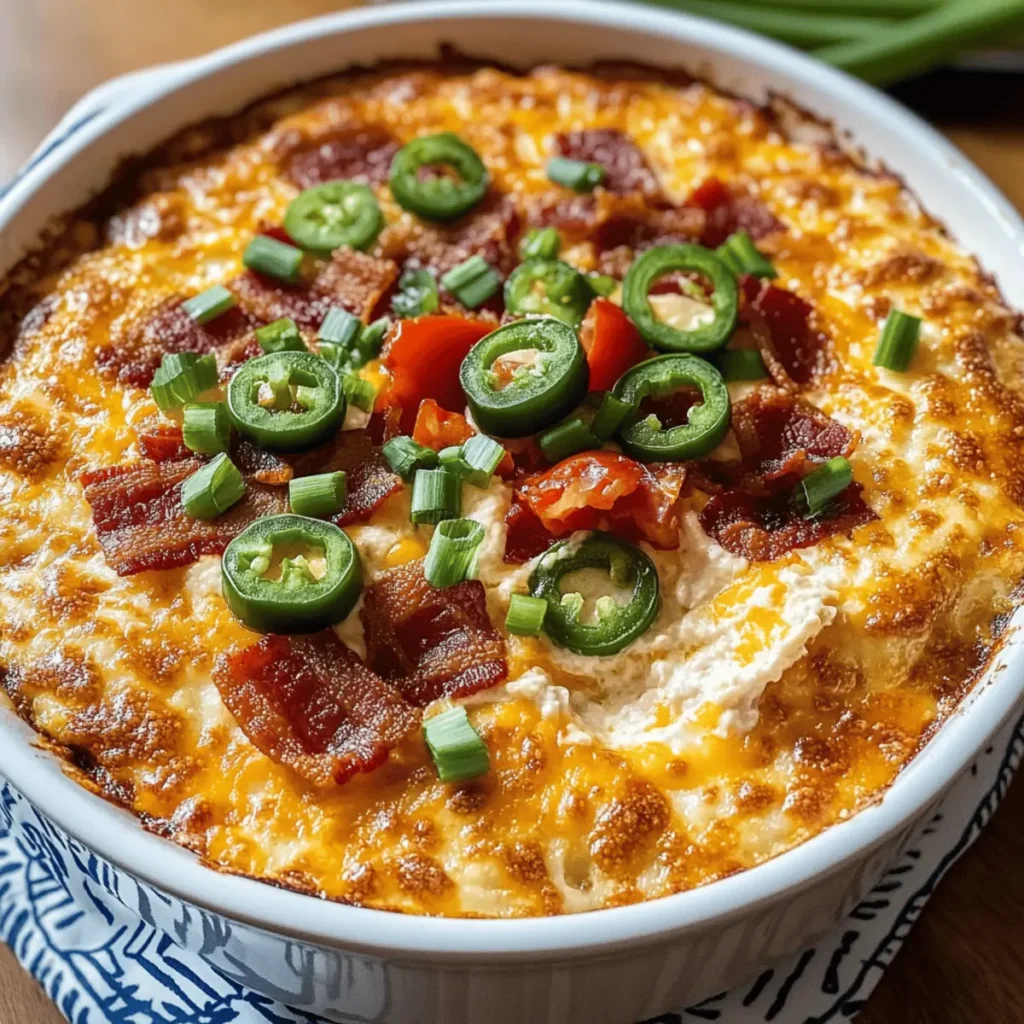 Spicy Cheesy Baked Football Dip