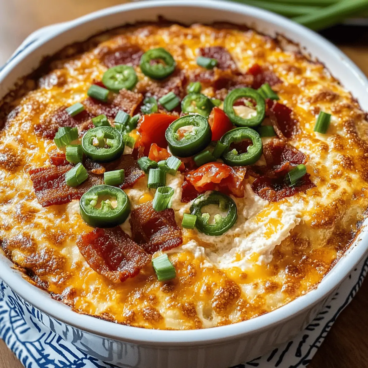 Spicy Cheesy Baked Football Dip