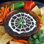 Spider Web Black Bean Dip