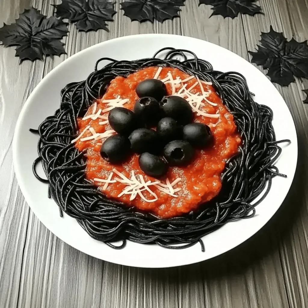Spooky Black Spaghetti