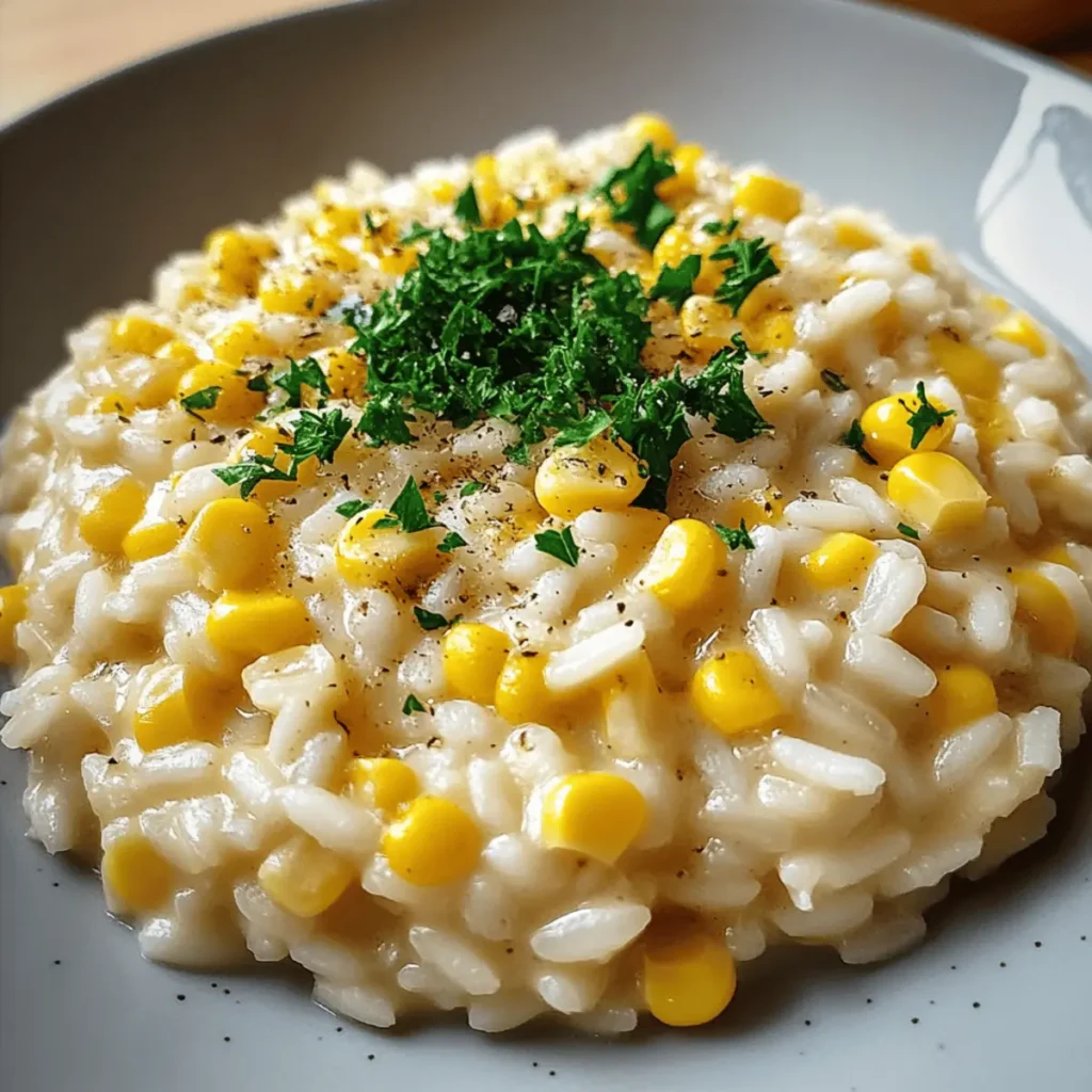 Creamy Sweet Corn Risotto: Your New Favorite Comfort Dish