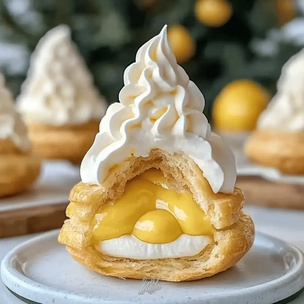 Irresistible Light Choux Pastries Filled with Lemon Cream Bliss
