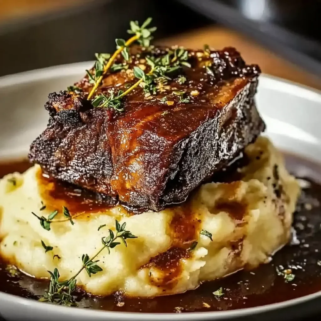 Braised Short Ribs with Mashed Potatoes