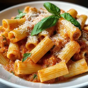 Creamy Spicy Italian Rigatoni