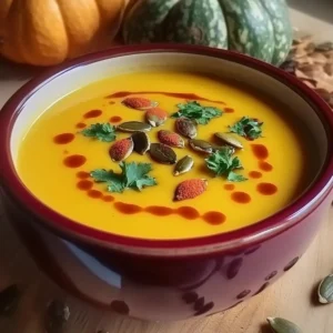 Autumn-Spiced Roasted Pumpkin Soup